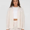 Mackenzie Striped Oversize Shirt | Rusty Discount