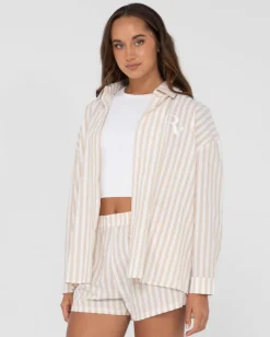 Mackenzie Striped Oversize Shirt | Rusty Discount
