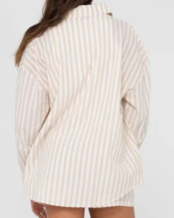 Mackenzie Striped Oversize Shirt | Rusty Discount