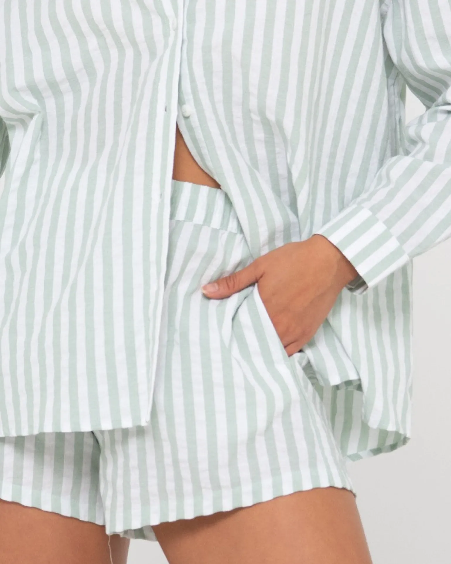 Mackenzie Striped Oversized Shirt | Rusty Flash Sale