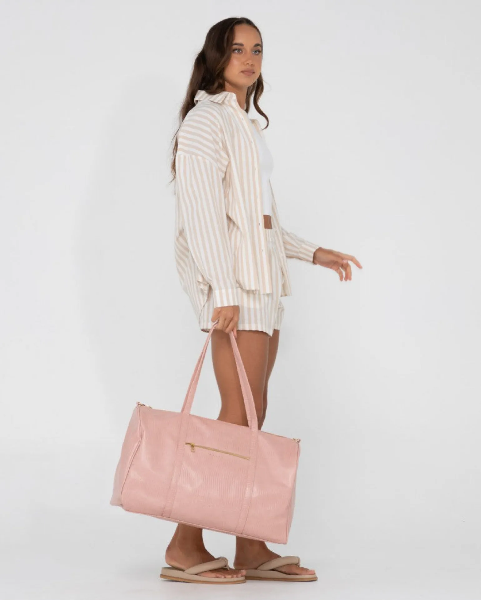 Mackenzie Striped Oversize Shirt | Rusty Flash Sale