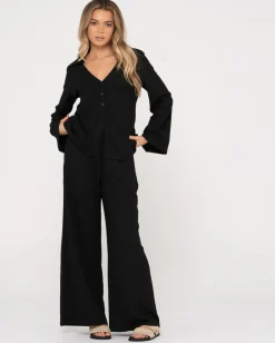 Maeve High Waisted Wide Leg Pant | Rusty Online