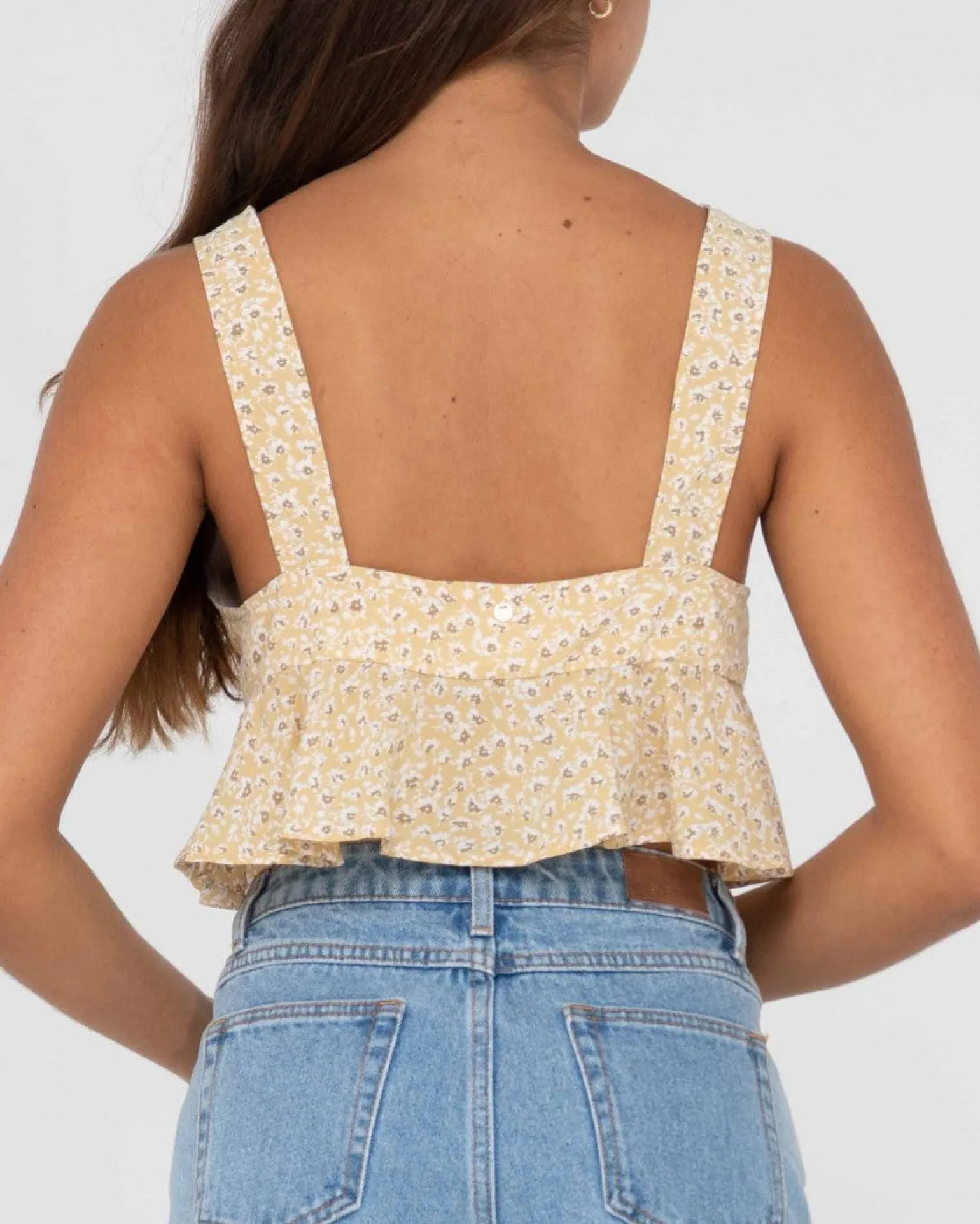 Magnolia Floral Printed Crop Top | Rusty Store