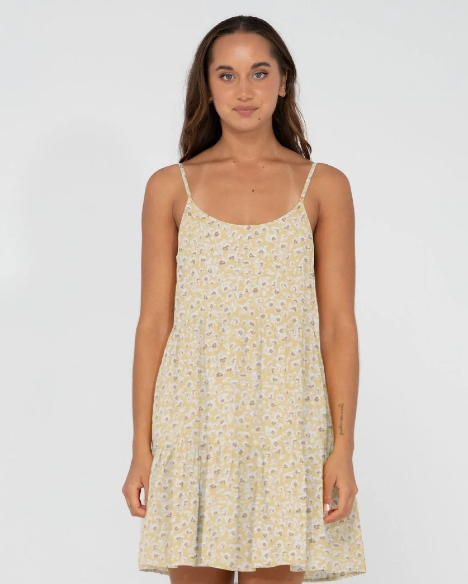 Magnolia Floral Printed Tiered Slip Mini Dress | Rusty Store