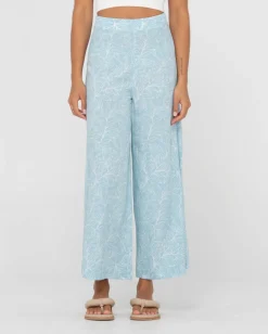 Maia Printed High Waisted Wide Leg Pant | Rusty New
