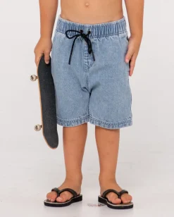 Manila Folder Denim Elastic Short Runts | Rusty Best