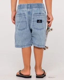 Manila Folder Denim Elastic Short Runts | Rusty Best