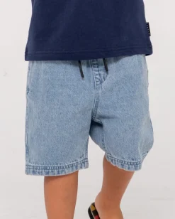 Manila Folder Denim Elastic Short Runts | Rusty Best