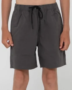 Manila Folder Elastic Short Boys | Rusty Cheap