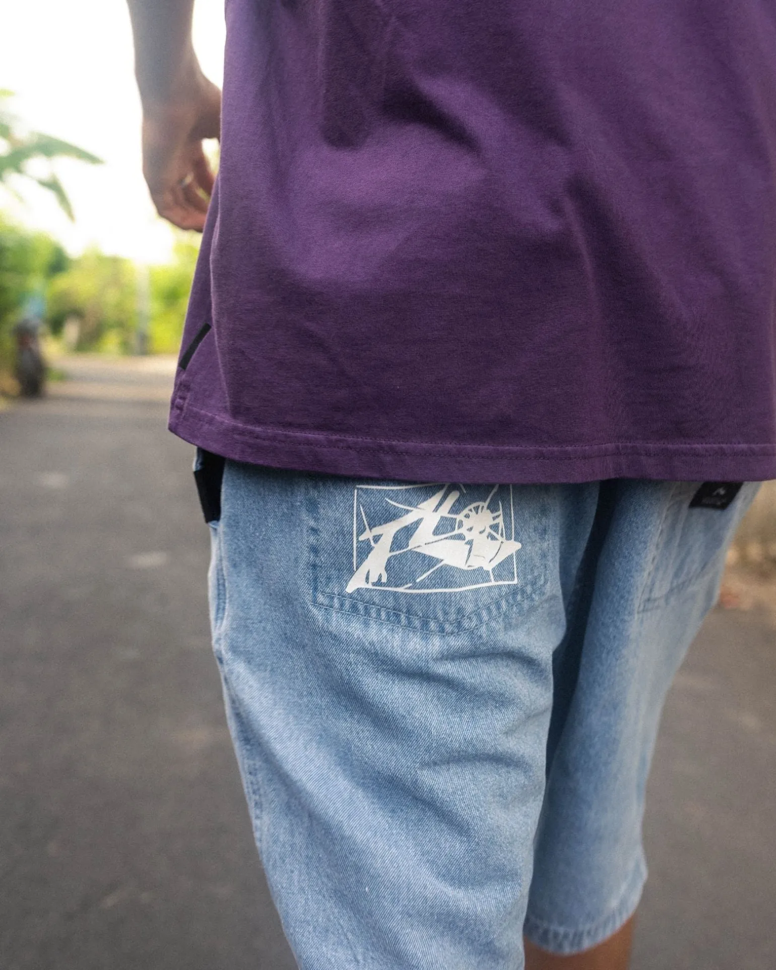 Manila Folder Vintage Wash Denim Elastic Short | Rusty Sale
