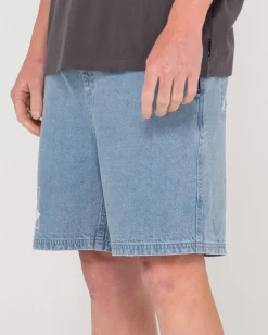 Manila Folder Vintage Wash Denim Elastic Short | Rusty Sale