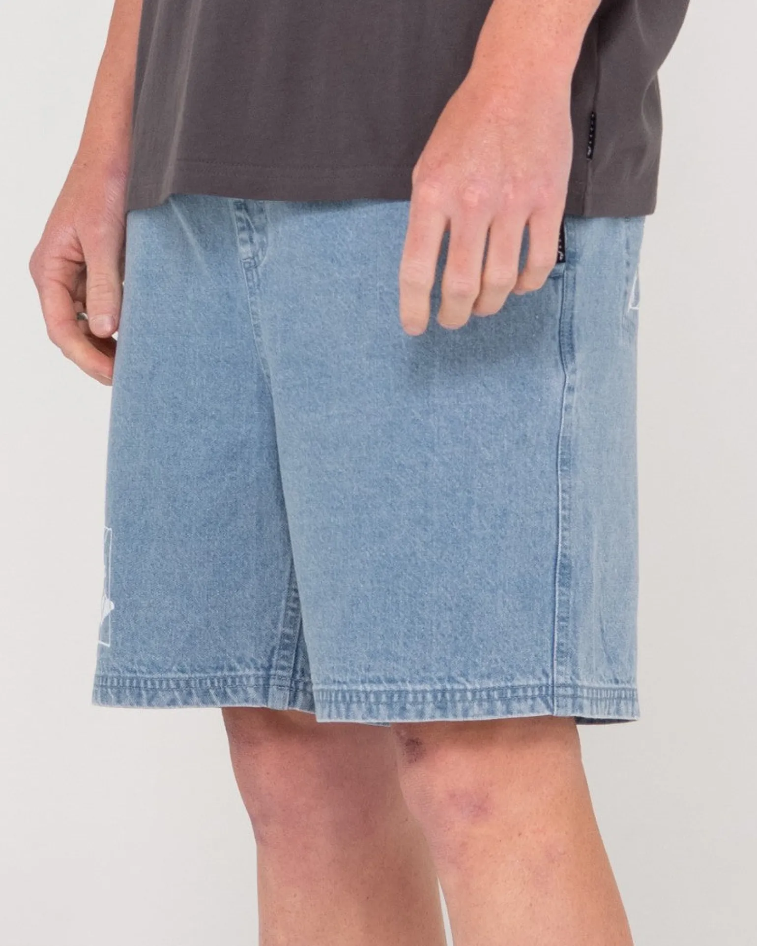 Manila Folder Vintage Wash Denim Elastic Short | Rusty Sale
