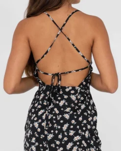 Marley Floral Printed Open Back Mini Dress | Rusty Outlet