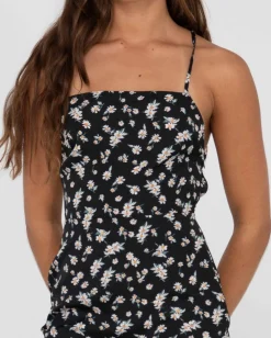 Marley Floral Printed Open Back Mini Dress | Rusty Outlet