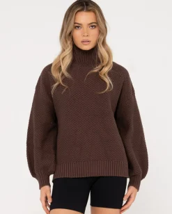 Marlow Relaxed Chunky Mock Neck Knit | Rusty Store