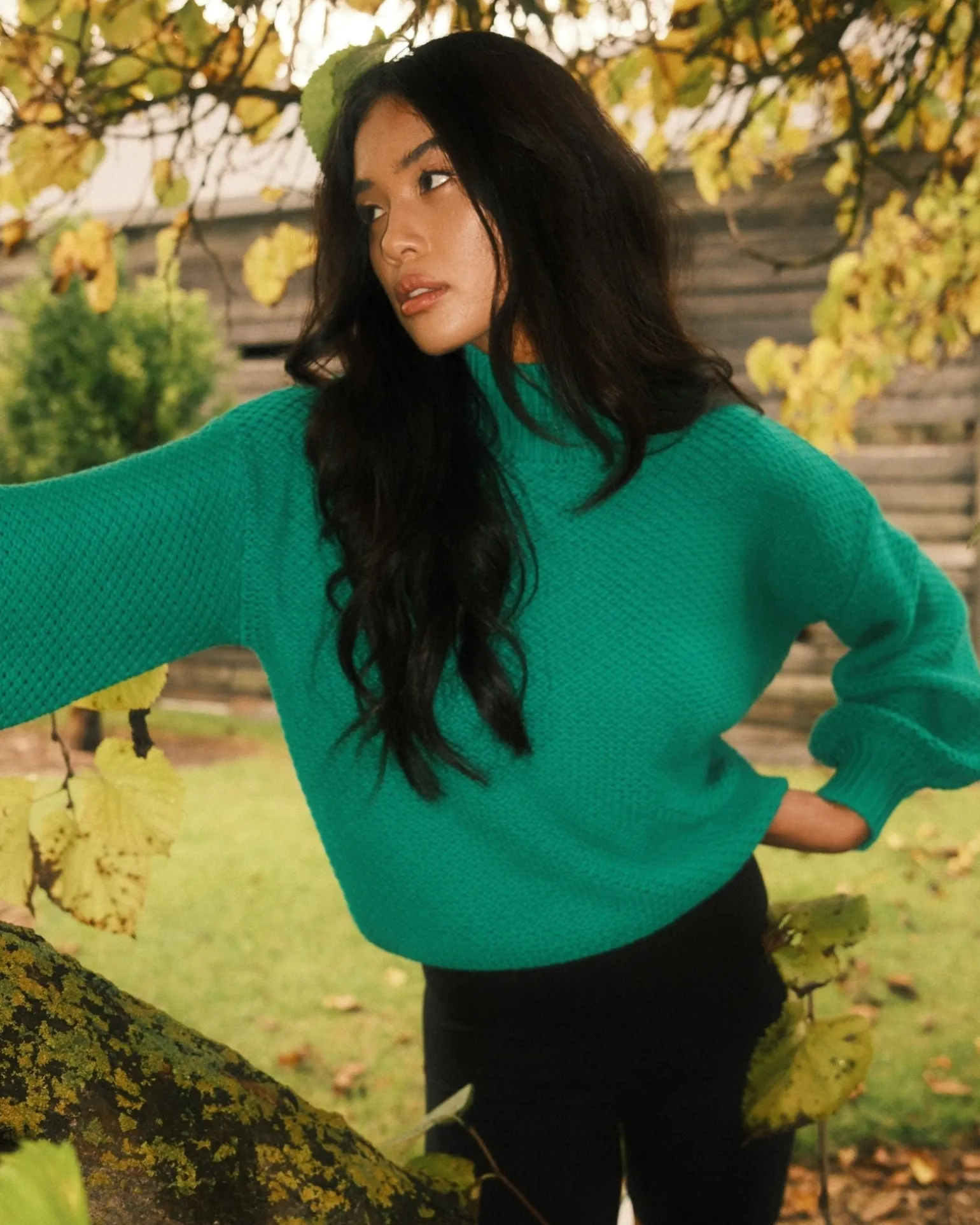 Marlow Relaxed Chunky Mock Neck Knit | Rusty Sale