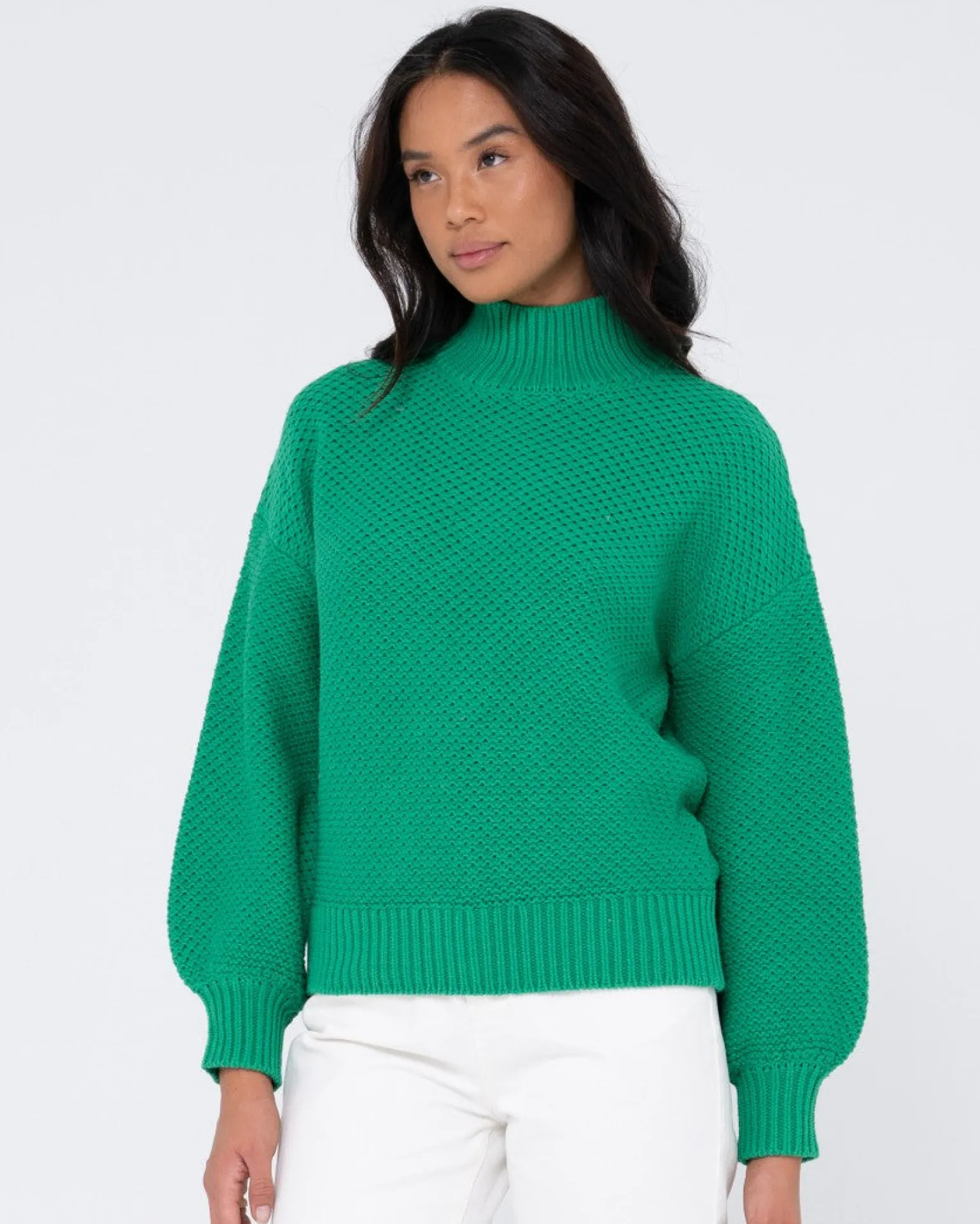 Marlow Relaxed Chunky Mock Neck Knit | Rusty Sale