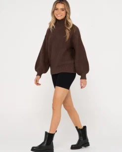 Marlow Relaxed Chunky Mock Neck Knit | Rusty Store