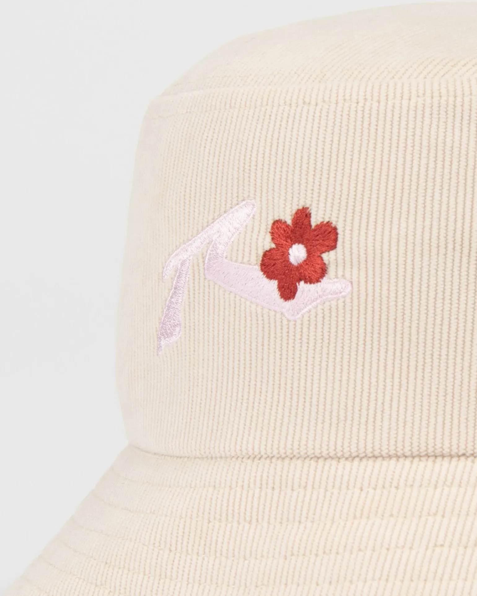 Meadow Cord Embroidered Bucket Hat | Rusty Discount