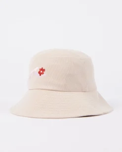Meadow Cord Embroidered Bucket Hat | Rusty Discount