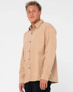 Micro Lite Cord Long Sleeve Shirt | Rusty Discount