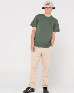 Mid Boy Straight Fit Elastic Pant | Rusty Discount