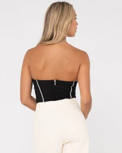 Mika Contrast Strapless Top | Rusty Best Sale