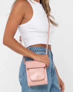 Mila Over The Shoulder Textured Sidebag | Rusty Fashion