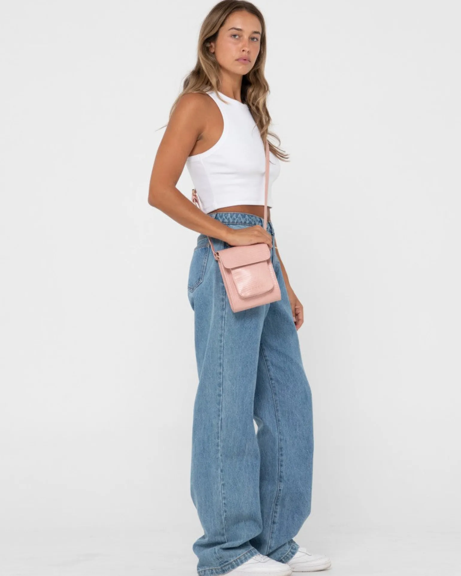 Mila Over The Shoulder Textured Sidebag | Rusty Fashion