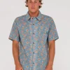 Mosaic Ramie Relaxed Fit Short Sleeve Shirt | Rusty Discount