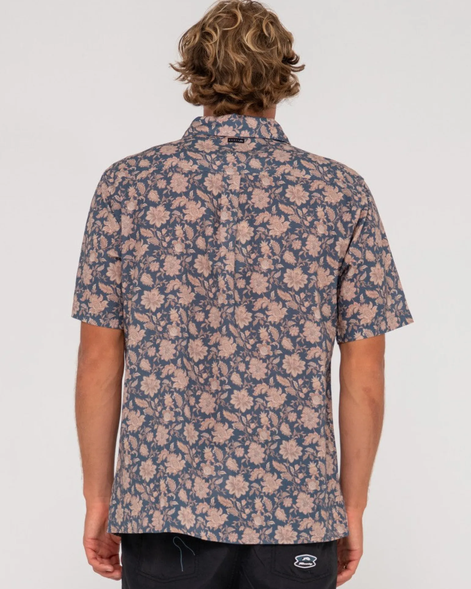 Mosaic Ramie Relaxed Fit Short Sleeve Shirt | Rusty Clearance