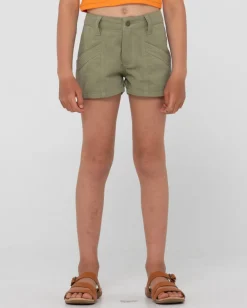 New Look Mid Rise Carpenter Short Girls | Rusty Best Sale