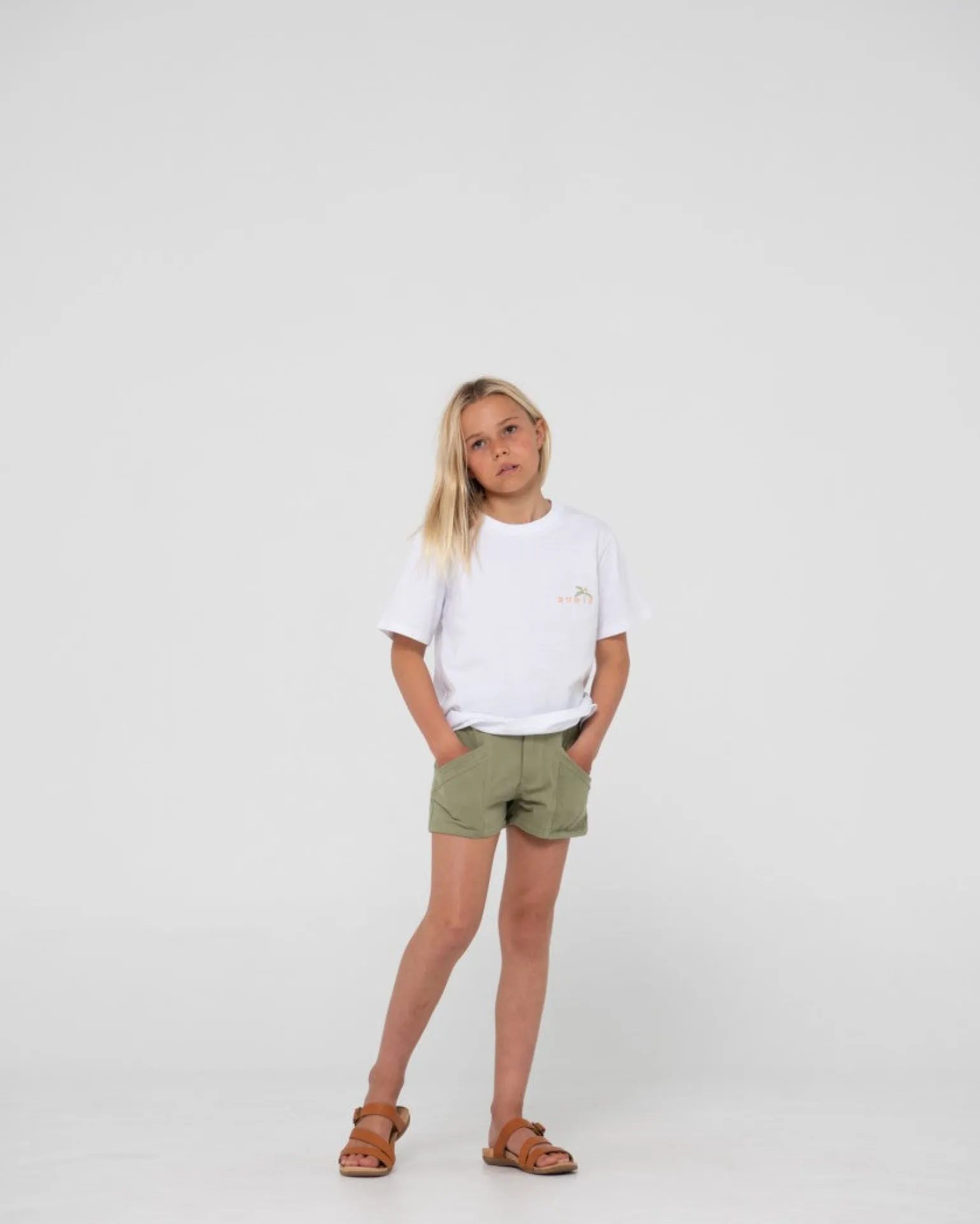 New Look Mid Rise Carpenter Short Girls | Rusty Best Sale