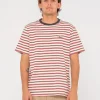 Noble Short Sleeve Striped Tee | Rusty Hot