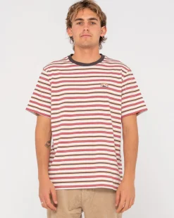 Noble Short Sleeve Striped Tee | Rusty Hot