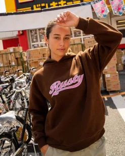 Norty Graphic Oversize Hooded Fleece | Rusty Outlet