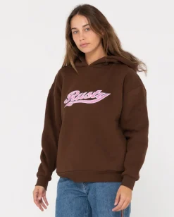 Norty Graphic Oversize Hooded Fleece | Rusty Outlet