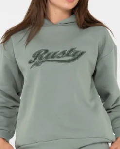 Norty Graphic Oversize Hooded Fleece | Rusty Best