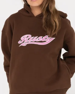Norty Graphic Oversize Hooded Fleece | Rusty Outlet