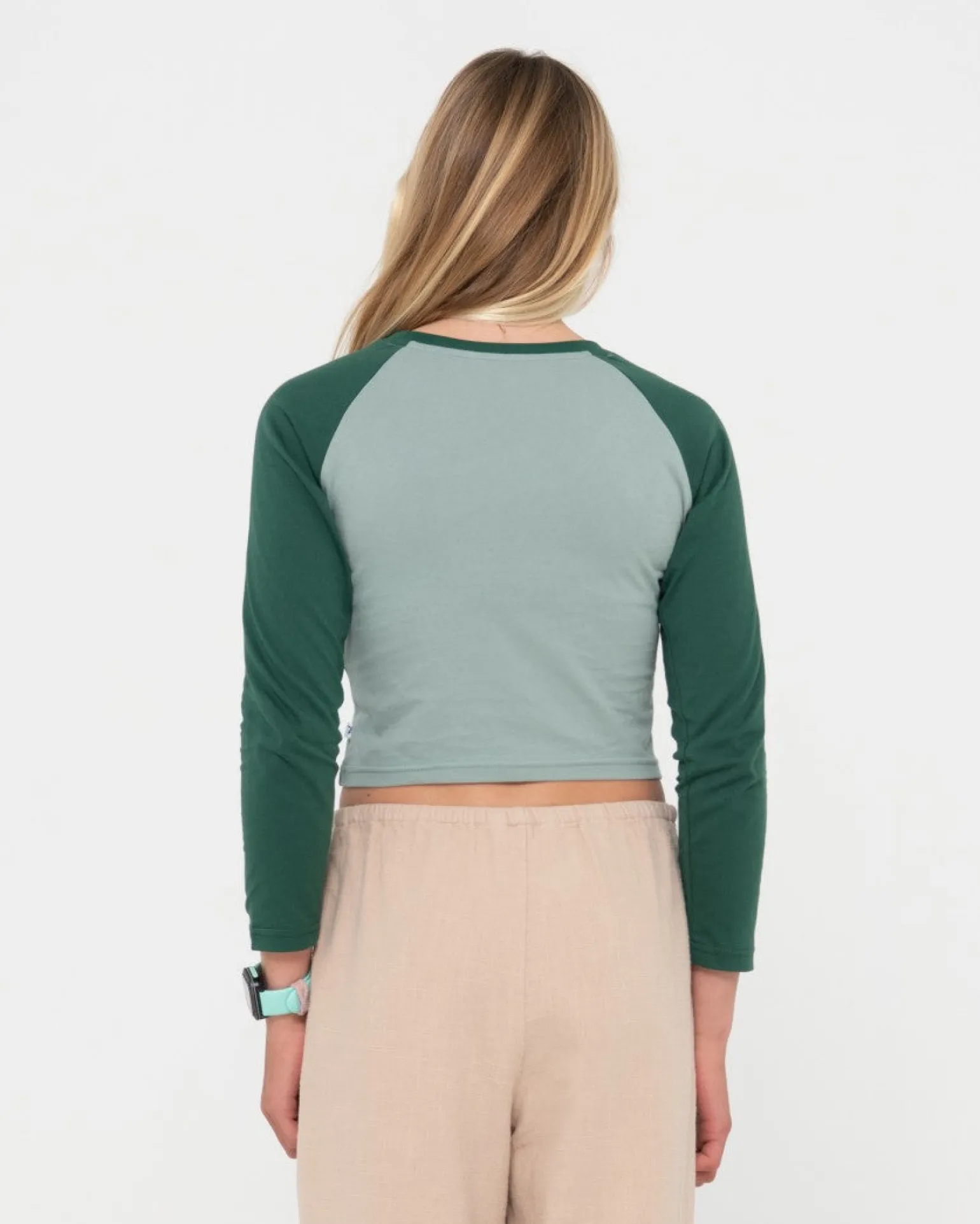 Norty Long Sleeve Raglan Baby Tee Girls | Rusty Cheap