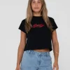 Norty Short Sleeve Graphic Baby Tee | Rusty Best Sale