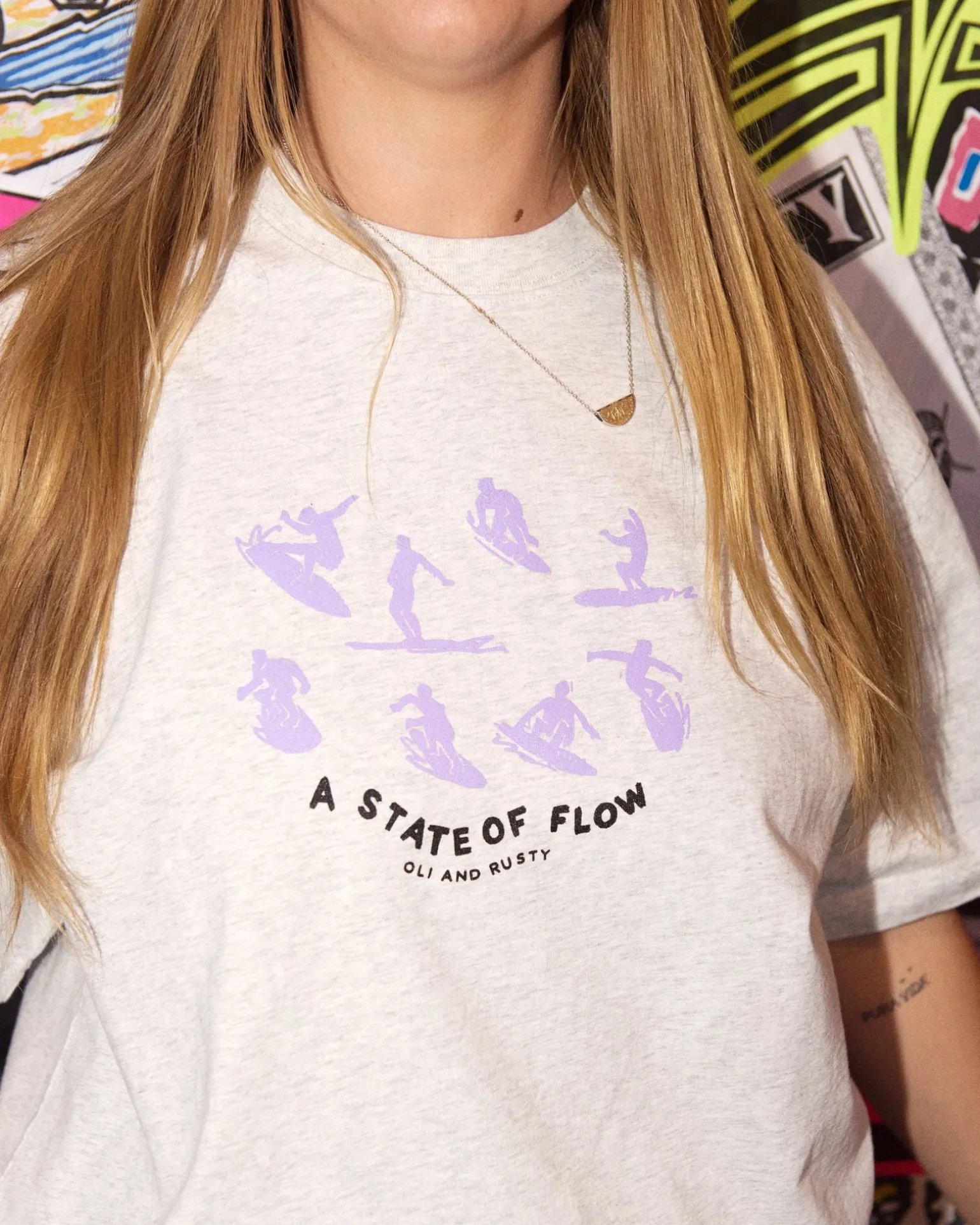 Oli X State Of Flow Tee | Rusty Cheap