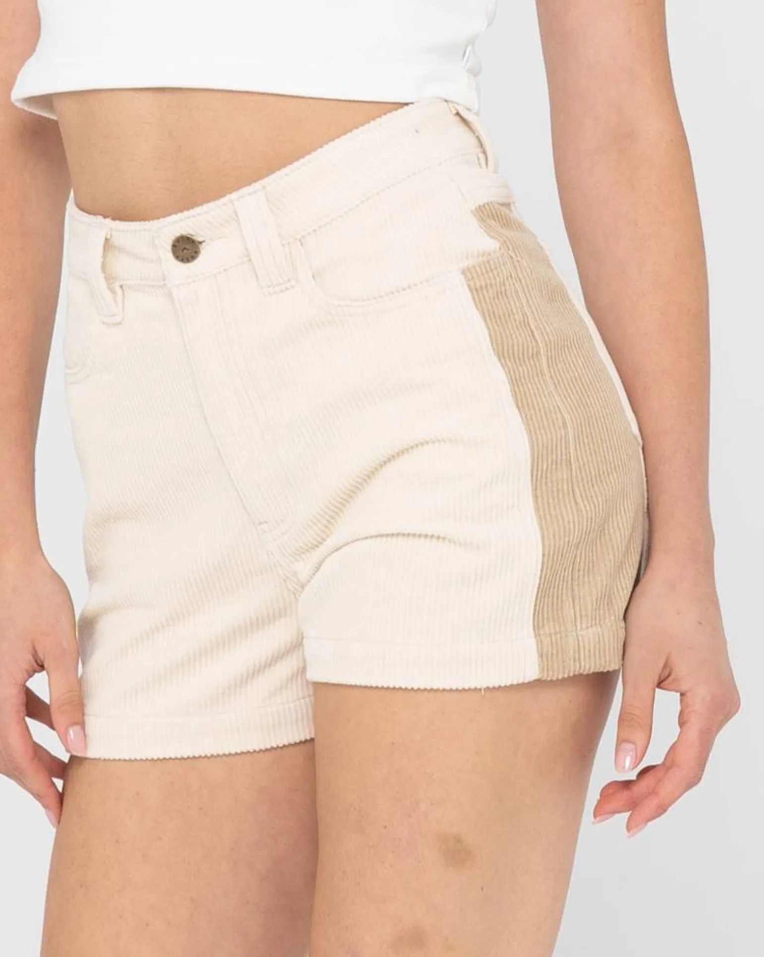 Olivia Cord High Waisted Short | Rusty Best
