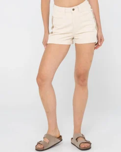 Olivia Cord High Waisted Short | Rusty Best