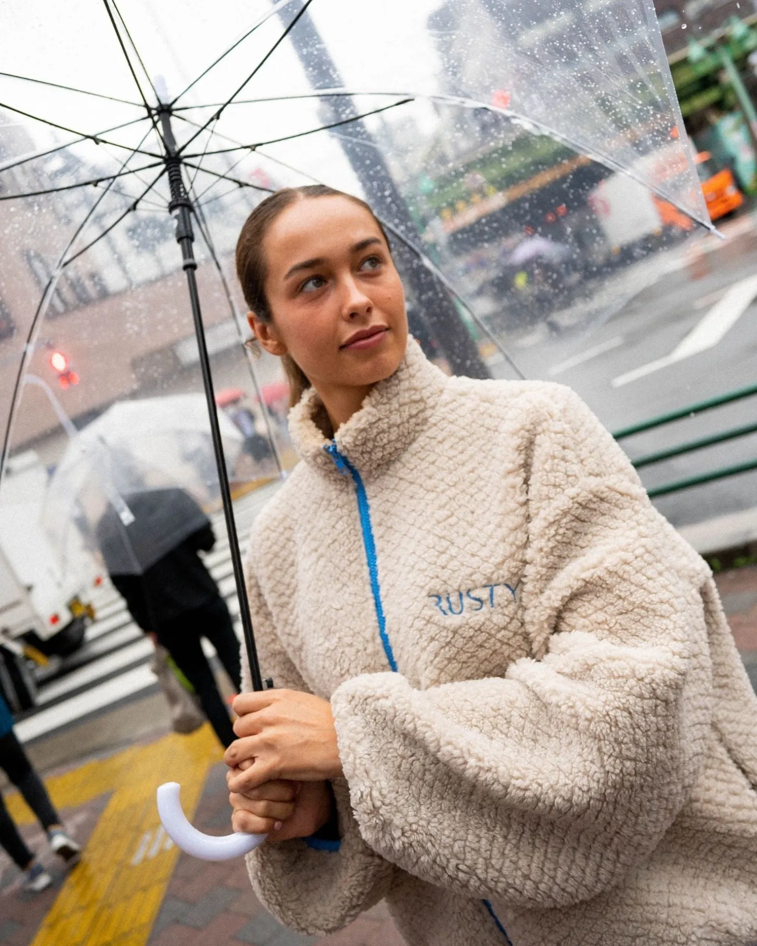 Ollie Sherpa Zip Through Fleece | Rusty Flash Sale