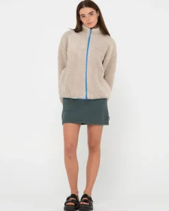 Ollie Sherpa Zip Through Fleece | Rusty Flash Sale