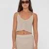 Ophelia Relaxed Knit Cropped Cami | Rusty Best Sale