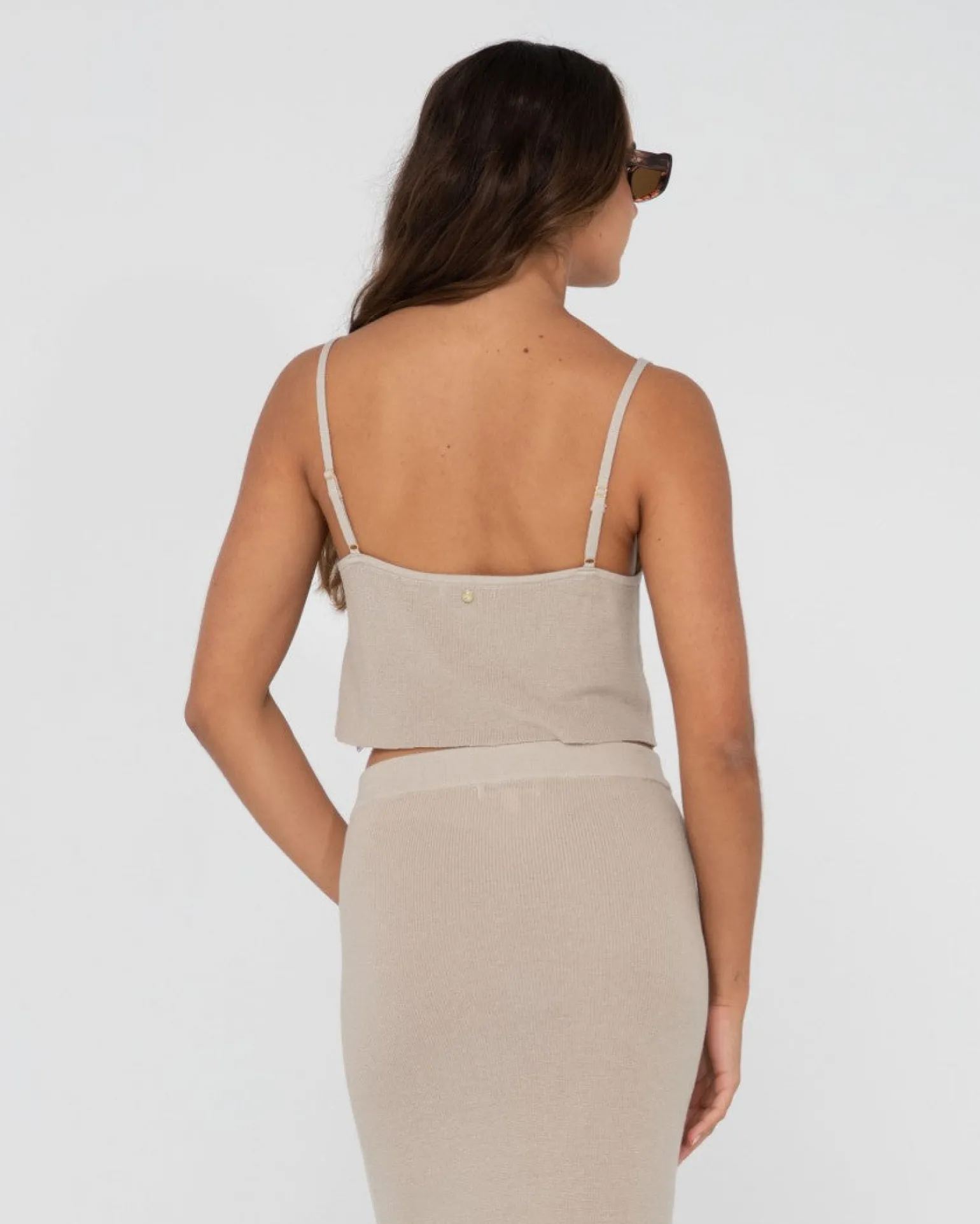 Ophelia Relaxed Knit Cropped Cami | Rusty Best Sale