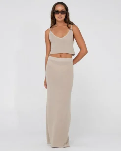 Ophelia Relaxed Knit Cropped Cami | Rusty Discount