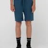 Overtone Linen Elastic Short Boys | Rusty Sale